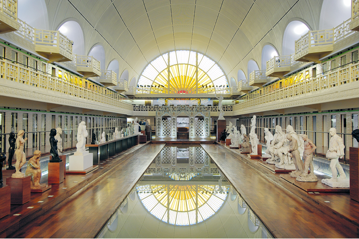 The central space of La Piscine - musée d'art et d'industrie André Diligent, Roubaix, housed in the pool complex designed by Albert Baert and completed in 1932.