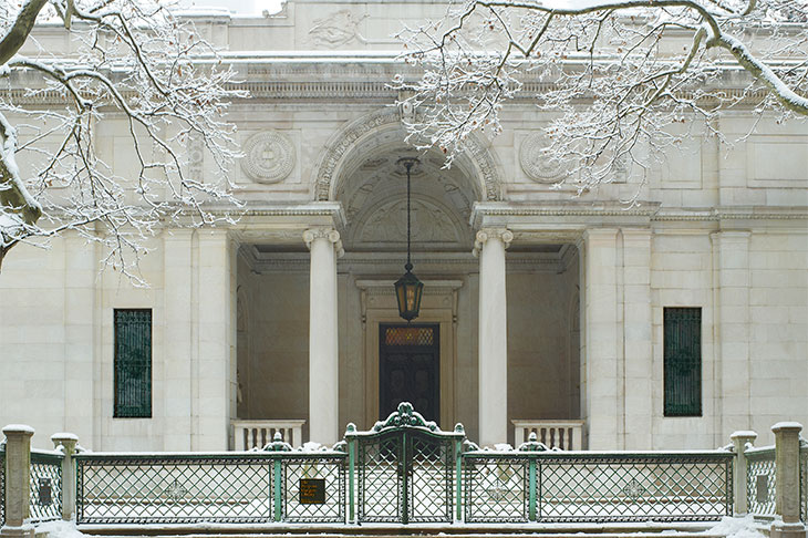 J. Pierpont Morgan’s Library in winter, 2011, Morgan Library & Museum.