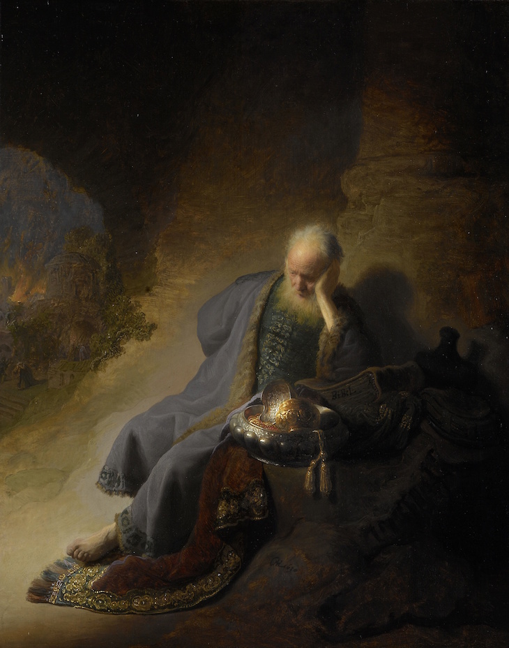 Jeremiah Lamenting the Destruction of Jerusalem, Rembrandt