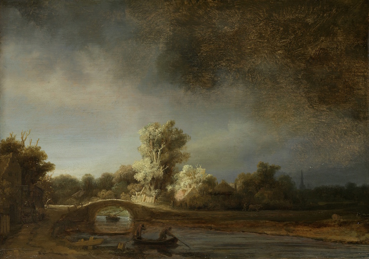 Landscape with a Stone Bridge, Rembrandt