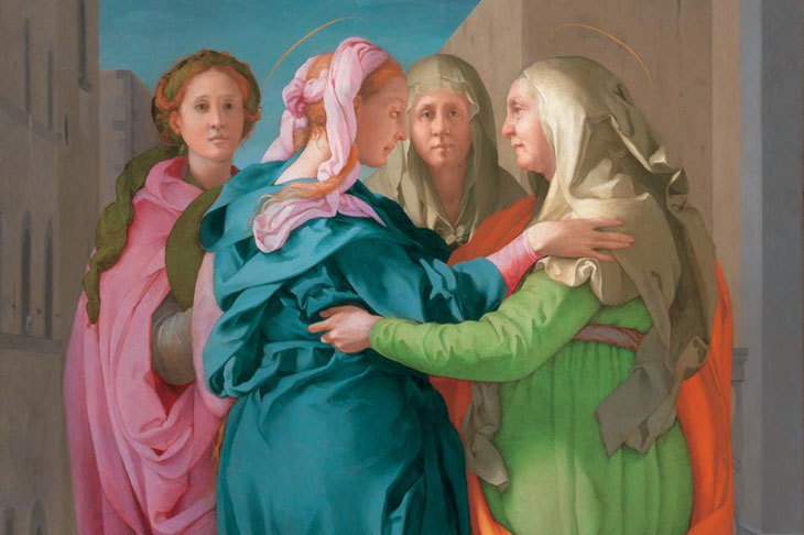 Visitation (c. 1520), Jacopo Carucci, known as Pontormo. Parish of San Michele Arcangelo in Carmignano.