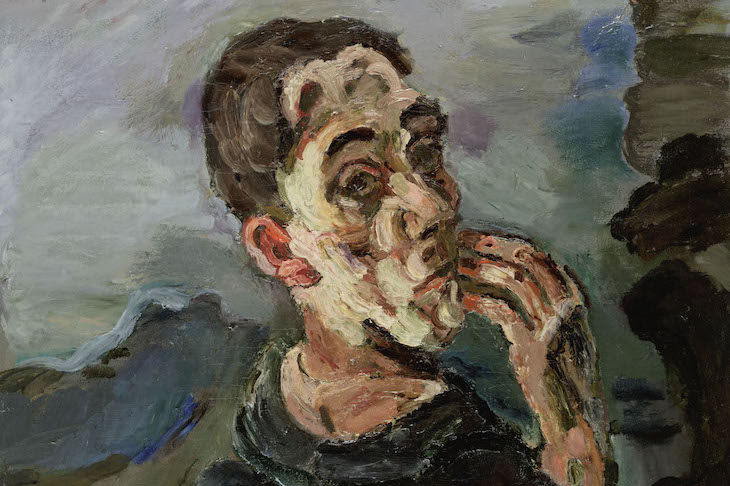 Self-Portrait, One Hand Touching the Face, Kokoschka