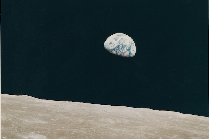 First Earthrise seen by human eyes, Apollo 8, 24 December 1968, Anders