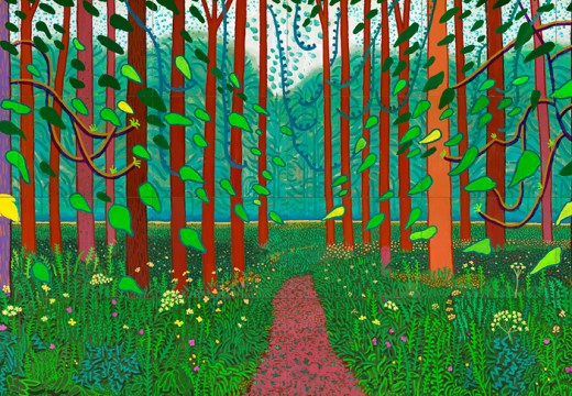 The Arrival of Spring in Woldgate, East Yorkshire in 2011 (twenty eleven) (2011), David Hockney.