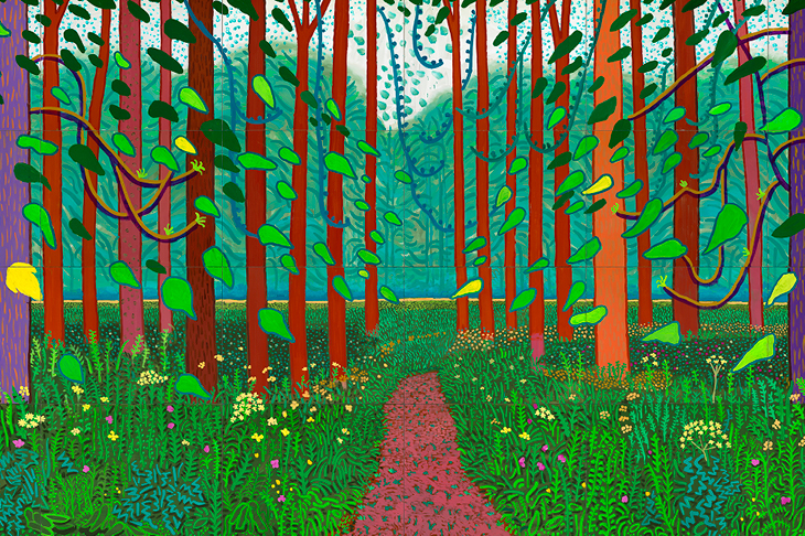 The Arrival of Spring in Woldgate, East Yorkshire in 2011 (twenty eleven) (2011), David Hockney.