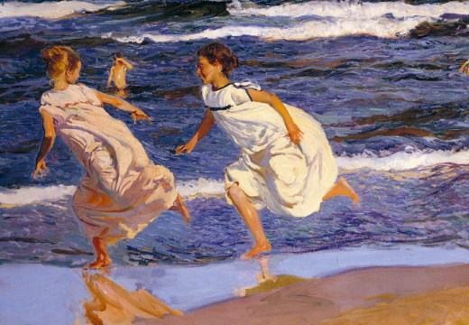 Running Along the Beach, Valencia (1908), Joaquín Sorolla. Museo de Bellas Artes de Asturias, Oviedo.