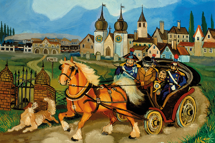 Stagecoach with horses (c. 1959-60), Antonio Ligabue.