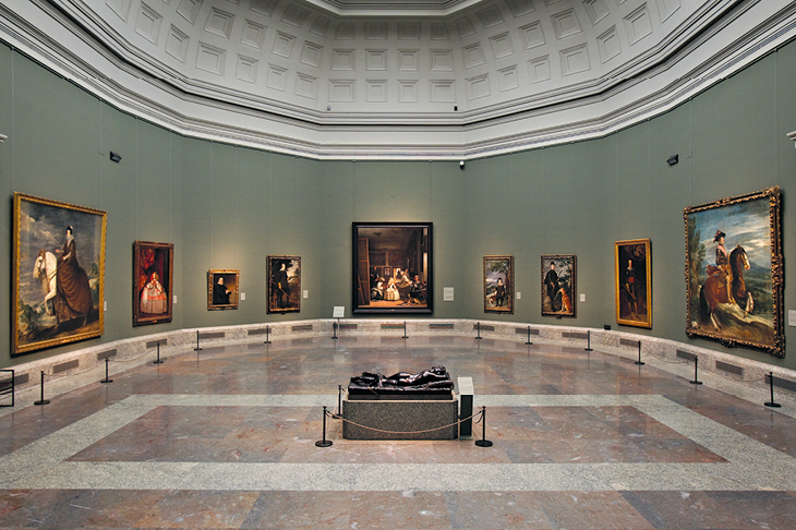 Portraits by Velázquez flanking Las Meninas (1656) in Room 12 of the museum, rehung in 2010