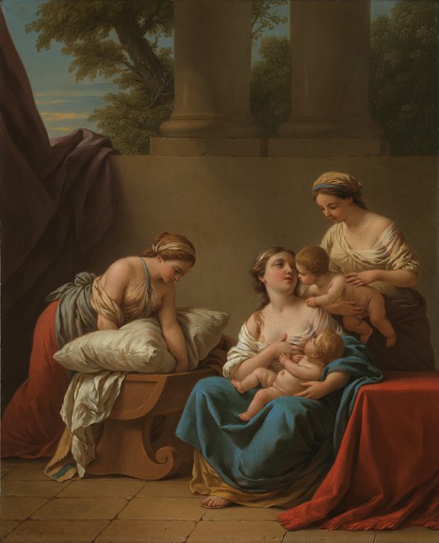 Maternal Affection, (1773), Louis Jean François Lagrenée, National Gallery, London