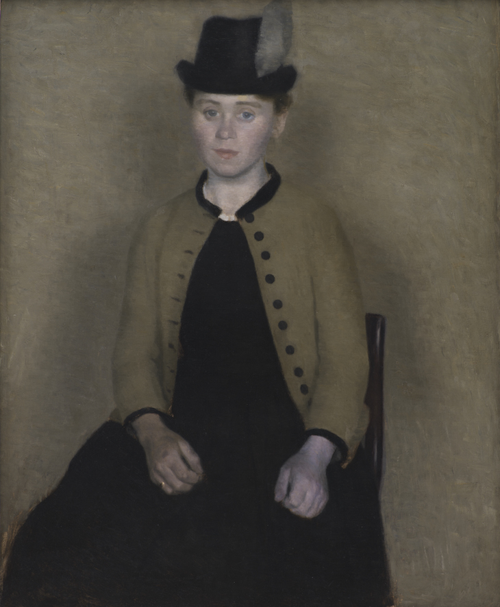 Portrait of Ida Ilsted, the artist’s future wife, Hammershoi