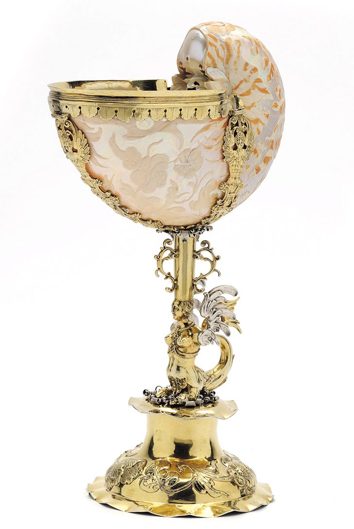 Nautilus cup (c. 1670), Netherlands
