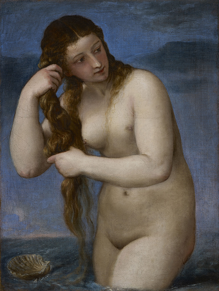 Venus Rising from the Sea (‘Venus Anadyomene’) (c. 1520), Titian. National Galleries of Scotland