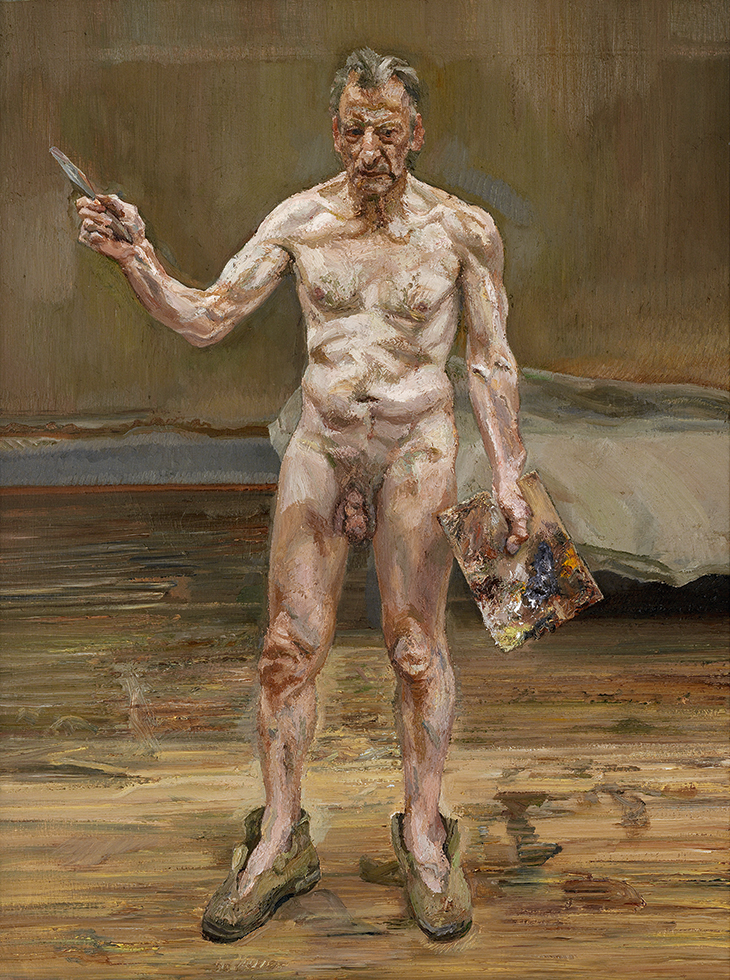 Painter Working, Reflection (1993), Lucian Freud.