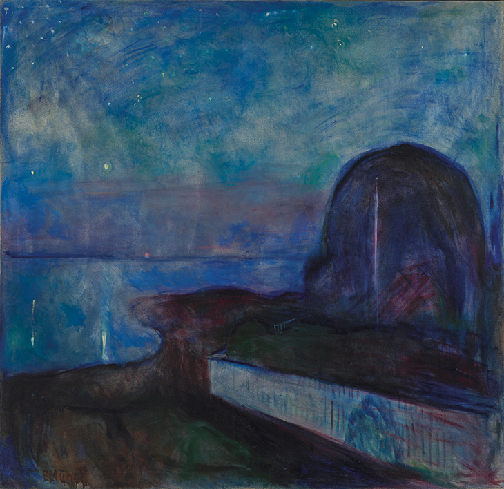 Starry Night (1893), Edvard Munch. J. Paul Getty Museum, Los Angeles