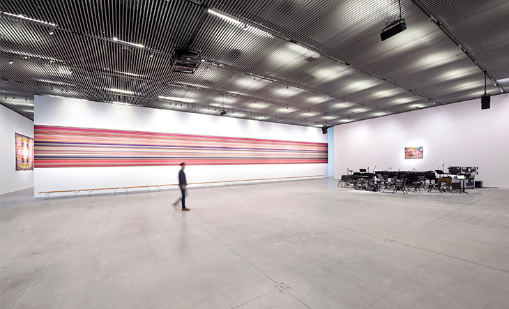 Installation view of Reich Richter Pärt in The Shed, New York, 2019.