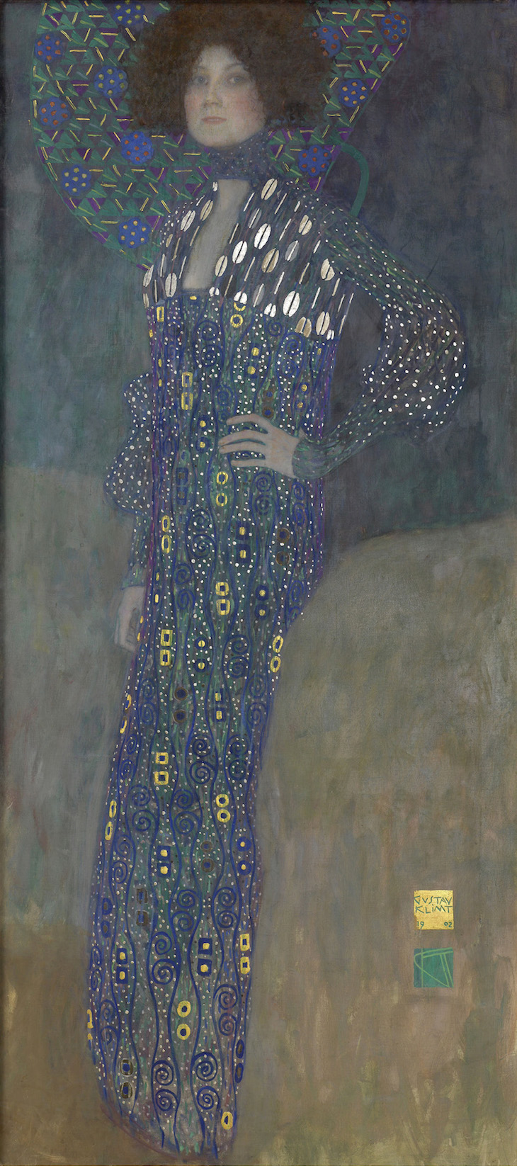 Portrait of Emilie Flöge (1902), Gustav Klimt.