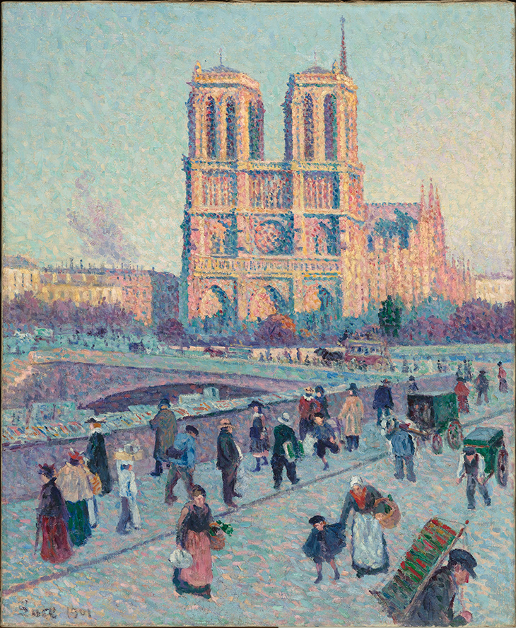 Le Quai Saint Michel et Notre-Dame de Paris (1901), Maximilien Luce. Musée d'Orsay, Paris.
