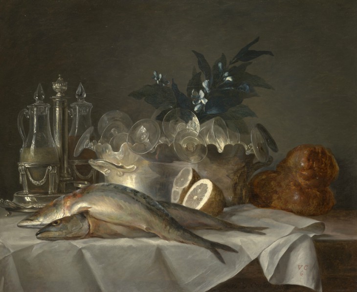 Still Life with Mackerel (1787), Anne Vallayer-Coster. 