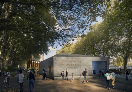A rendering of the previous design for the Holocaust memorial in Victoria Tower Gardens, by Adjaye Associates, Ron Arad and Gustafson Porter + Bowman.