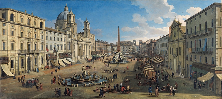 Piazza Navona (1699), Caspar van Wittel. Carmen Thyssen-Bornemisza Collection, on loan to the Museo Nacional Thyssen-Bornemisza, Madrid