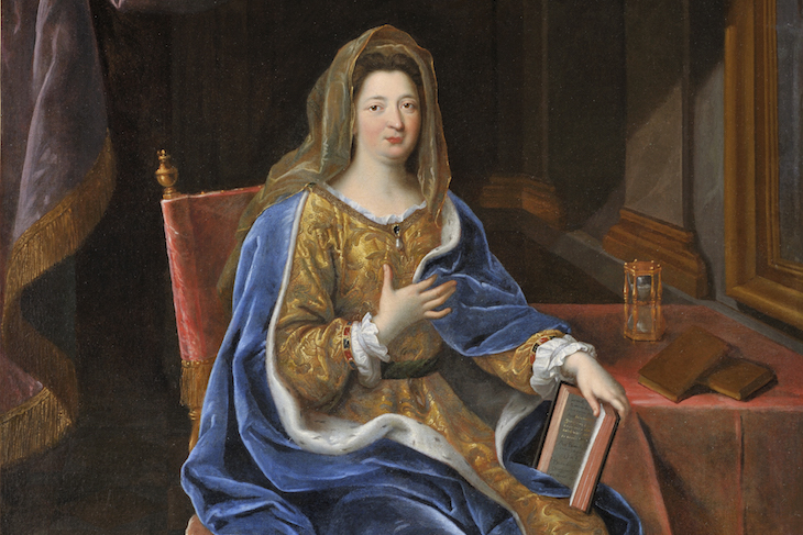 Françoise d’Aubigné, marquise de Maintenon (detail; 1694), Pierre Mignard.