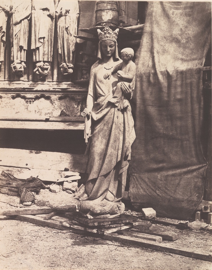 Sculpture of Virgin and Child, Notre Dame, Paris (1853–54), Auguste Mestral.