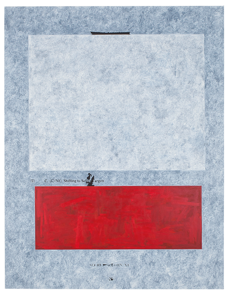 Shifting to Softer Targets (2014–15), Jenny Holzer.