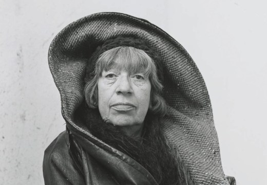 Detail of photograph of Lee Krasner in Springs, New York, 1972, by Irving Penn.