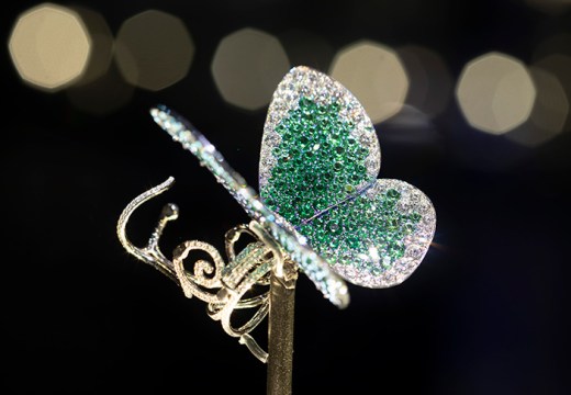 ‘Papillon’ ring designed by G (Glenn Spiro).