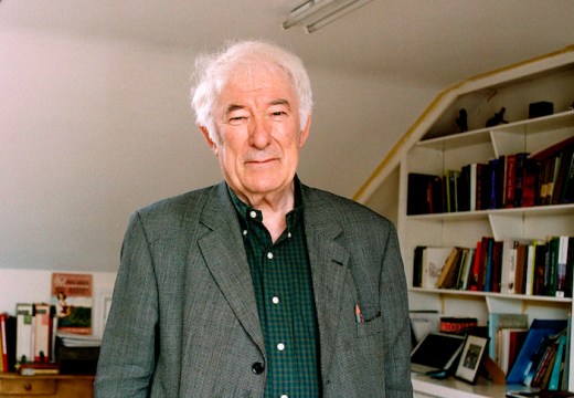 Seamus Heaney (1939–2013) at home in Dublin