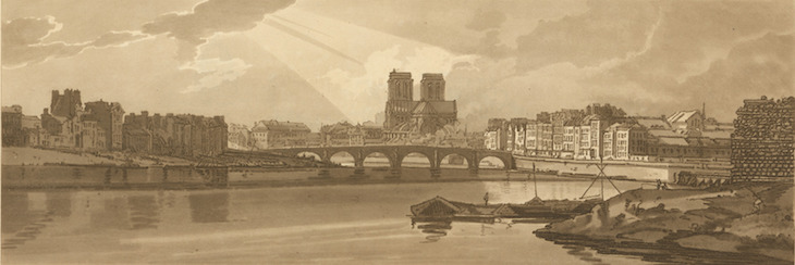 View of Pont de la Tournelle and Notre Dame taken from the Arsenal