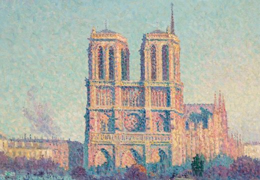 Le Quai Saint Michel et Notre-Dame de Paris (detail; 1901), Maximilien Luce. Musée d'Orsay, Paris.