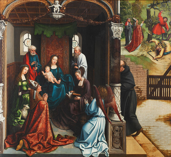 The Virgin and Child Venerated by Saint Martin and Other Saints (c. 1510–15), Bernard van Orley