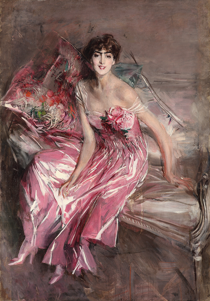 The lady in pink (Olivia Concha de Fontecilla) (1916), Giovanni Boldini. Museo Giovanni Boldini, Ferrara