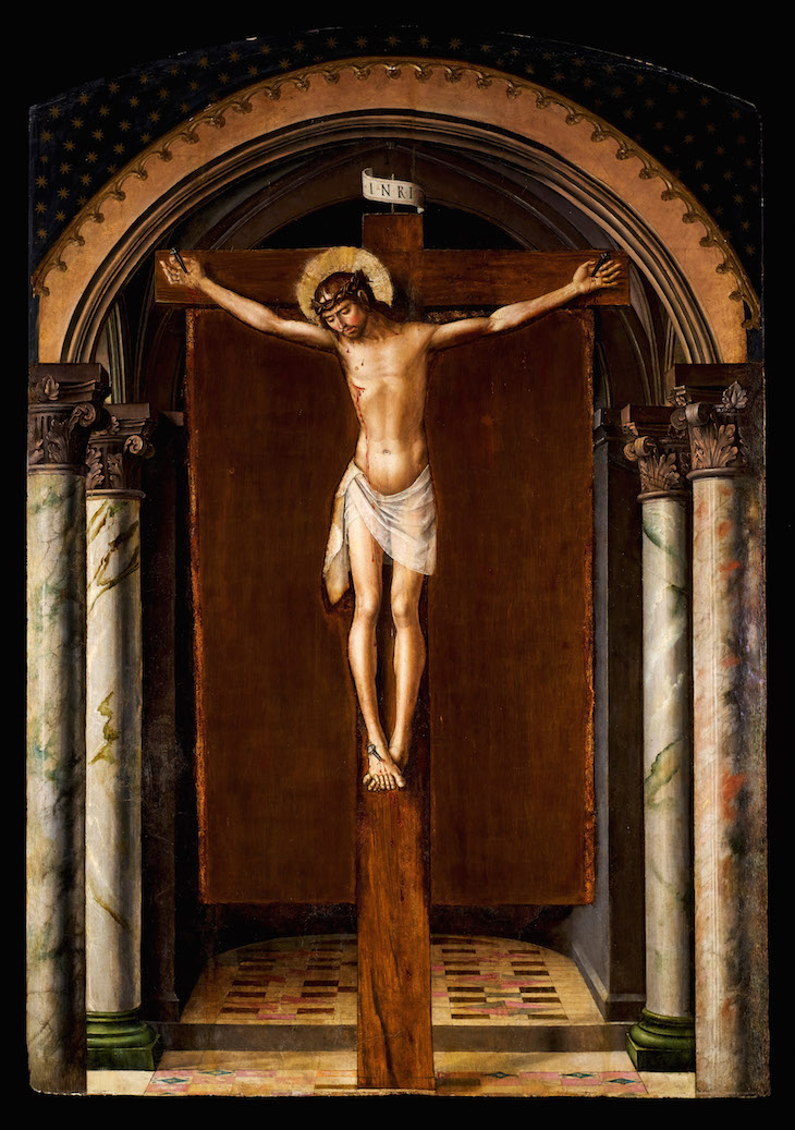 Christ on the Cross (c. 1493–98), Pedro Berruguete.