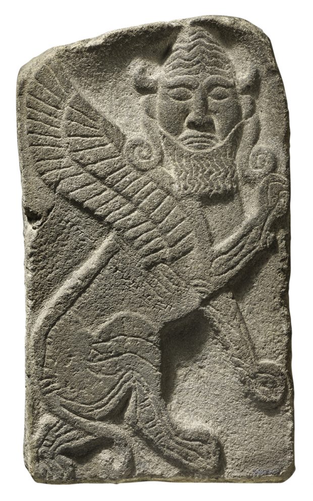 Funerary stele of Si Gabbor, priest of the moon god, early 7th century BC, Neo-Hittite, Neirab, Syria, Musée du Louvre, Paris