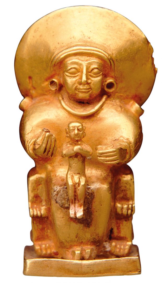 Seated goddess with a child (c. 14th–13th century BC), Hittite, central Anatolia, Turkey, Metropolitan Museum of Art, New York