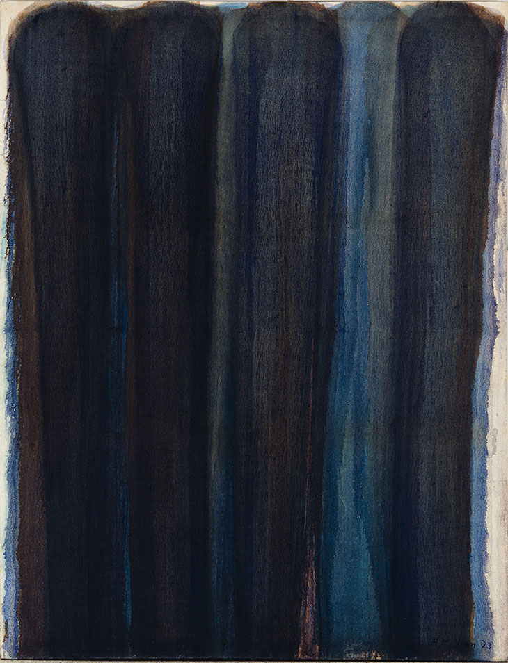 Burnt Umber & Ultramarine (1973), Yun Hyong-keun. Collection of MMCA, Seoul.