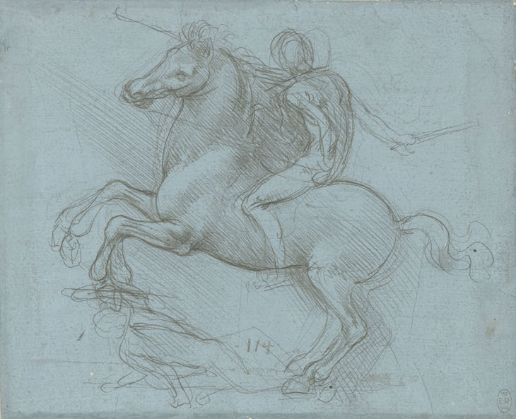 A design for an equestrian monument (c. 1485–88), Leonardo da Vinci.