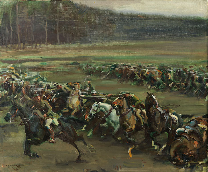 Charge of Flowerdew’s Squadron (1918), Alfred Munnings.