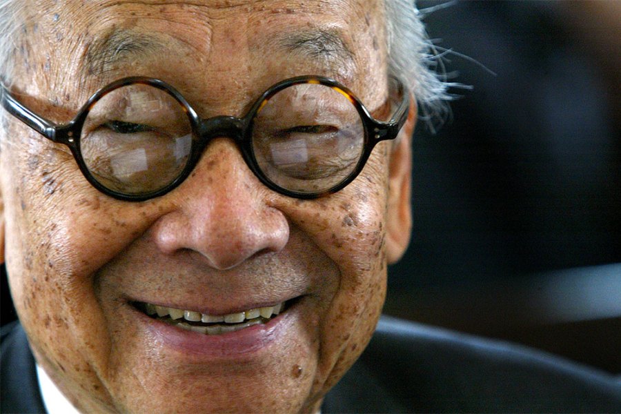 I.M. Pei photographed in 2004.