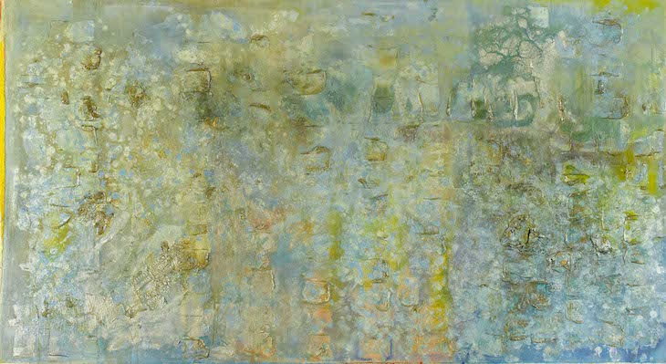 Great Thames IV (1988–89), Frank Bowling. 