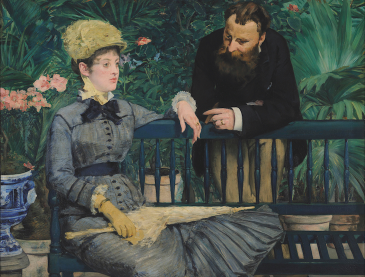 In the Conservatory (c. 1877–79), Édouard Manet. 