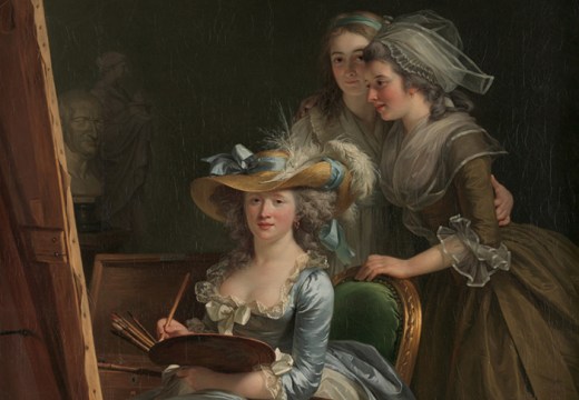 Self-Portrait with Two Pupils, 1785, Adélaïde Labille-Guiard, Metropolitan Museum of Art