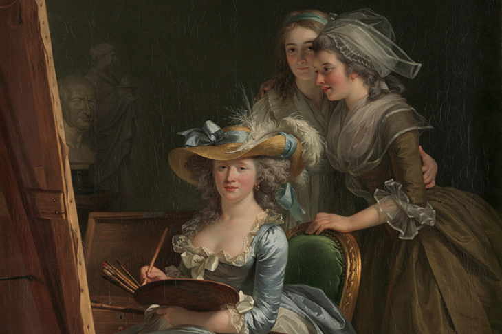 Self-Portrait with Two Pupils, 1785, Adélaïde Labille-Guiard, Metropolitan Museum of Art