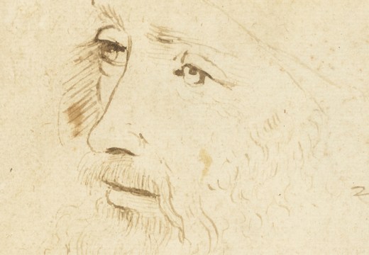 Detail of a sketch of Leonardo da Vinci (c. 1517–18), by an assistant of Leonardo, Royal Collection Trust/© Her Majesty Queen Elizabeth II 2019