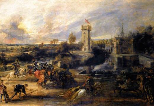 Tournament in Front of Castle Steen (1635–37), Peter Paul Rubens.