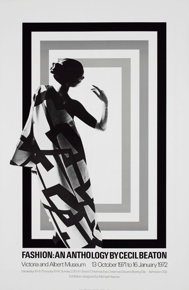 Poster for the exhibition ‘Fashion: An Anthology by Cecil Beaton’ in 1971–72 at the Victoria and Albert Museum, London, Image: © Victoria and Albert Museum, London