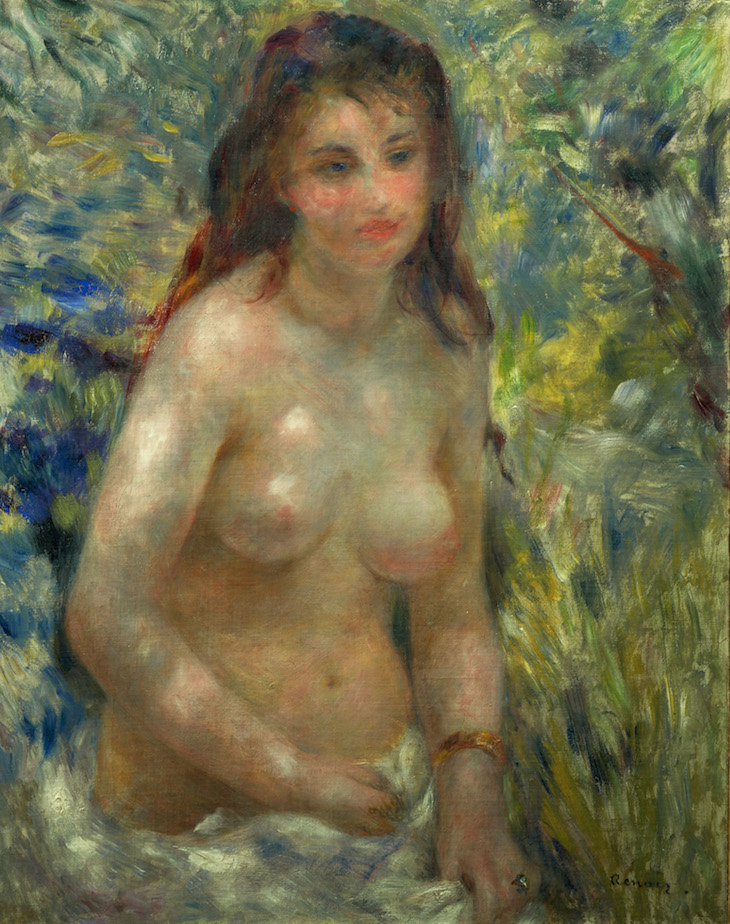 Study: Torso, Sunlight Effect (1875–76), Pierre-Auguste Renoir. 