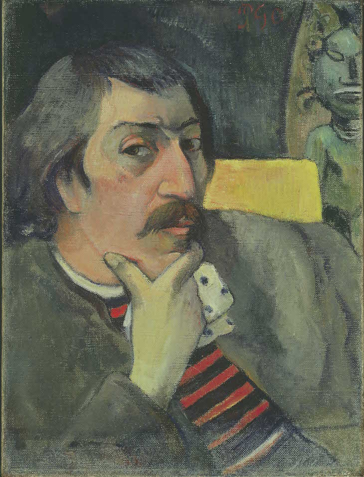 Self Portrait with Idol (1893), Paul Gauguin.